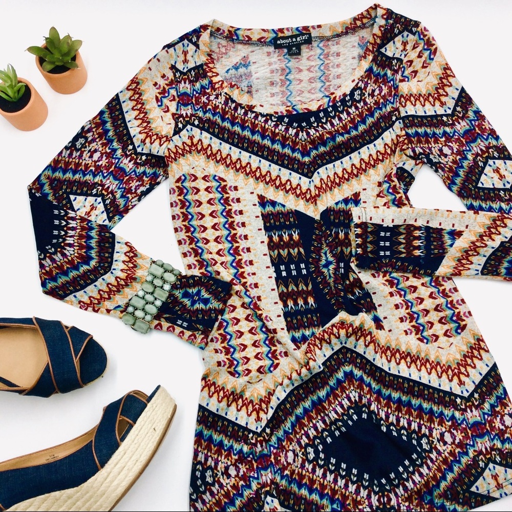 About a Girl Multicolored Top